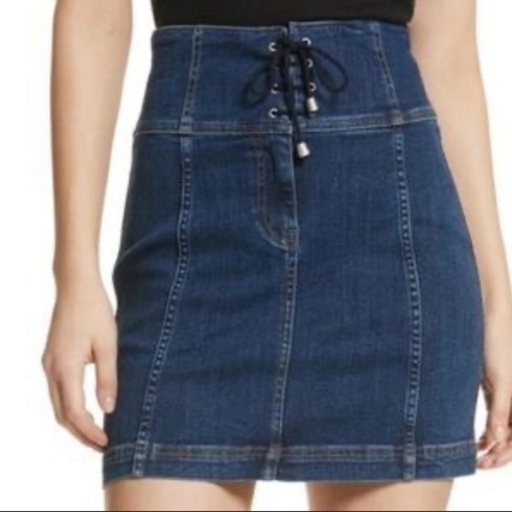 FREE PEOPLE Modern Femme Corset Mini Skirt